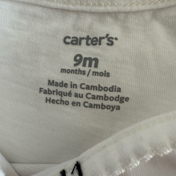 Carters White and Black Cat with Shades One Piece - Picture 7 of 11